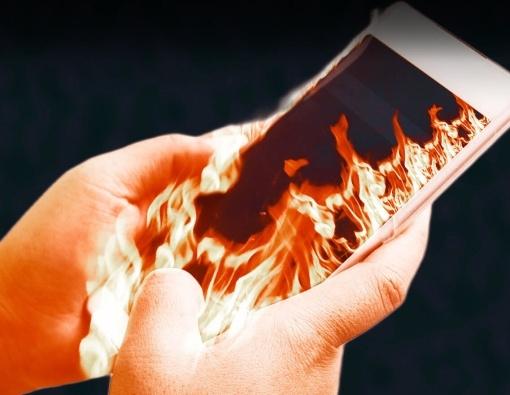gorący smartfon